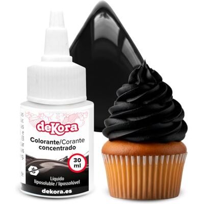 dekora – Super Colors Colorant Alimentaire Liposoluble Concentré Noir Spécial Chocolat et Préparations Grasses Dosage Précis 30 ml - Publicité dekora – Super Colors Colorant Alimentaire Liposoluble Concentré Noir Spécial Chocolat et Préparations Grasses Dosage Précis 30 ml - Publicité