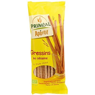 Epicerie salée Priméal Gressins Sésame 120G Vendu par unité - Publicité Epicerie salée Priméal Gressins Sésame 120G Vendu par unité - Publicité