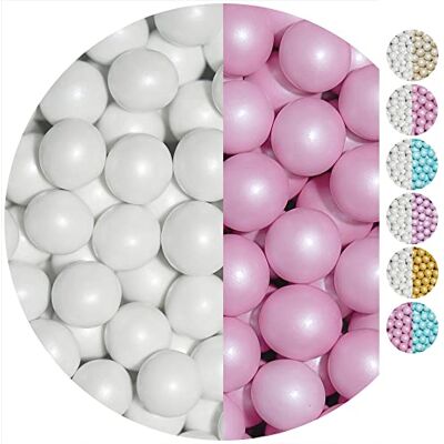 EinsSein 0,7kg Crispy chocolat Dragees perles mariage Mix grand blanc-rose perle -ca.1,8 cm perles- dragées baptême communion amandes feter et recevoir fêter de fete couleur pas cher aux bombe tag - Publicité EinsSein 0,7kg Crispy chocolat Dragees perles mariage Mix grand blanc-rose perle -ca.1,8 cm perles- dragées baptême communion amandes feter et recevoir fêter de fete couleur pas cher aux bombe tag - Publicité