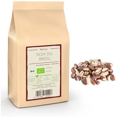 Kamelur Noix du Brésil BIO 1kg issues de la cueillette sauvage, Noix du Brésil crues de première qualité, naturelles et non traitées - Publicité Kamelur Noix du Brésil BIO 1kg issues de la cueillette sauvage, Noix du Brésil crues de première qualité, naturelles et non traitées - Publicité