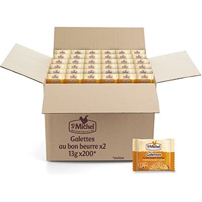 St Michel Saint-Michel Galettes au bon beurre 200 Sachets de 2 Galettes - Publicité St Michel Saint-Michel Galettes au bon beurre 200 Sachets de 2 Galettes - Publicité