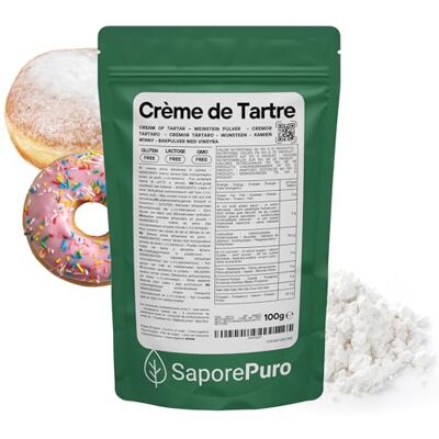 SaporePuro Crème de tartre 100 g - Publicité SaporePuro Crème de tartre 100 g - Publicité