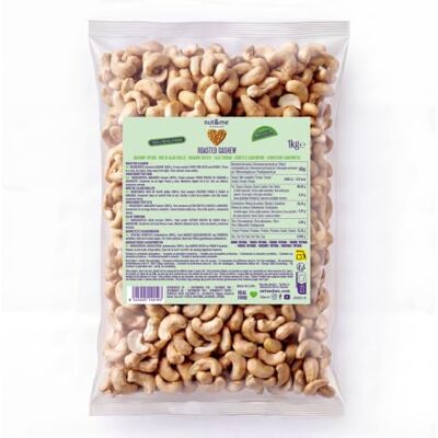 nut&me Noix de cajou grillées sans sel 1 kg - Publicité nut&me Noix de cajou grillées sans sel 1 kg - Publicité