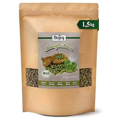 Biojoy Haricots mungo BIO, séchés, entiers, 1,5 kg De Chine, naturels, idéals pour cuisiner - Publicité Biojoy Haricots mungo BIO, séchés, entiers, 1,5 kg De Chine, naturels, idéals pour cuisiner - Publicité