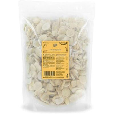 KoRo Bananes lyophilisées 500 g Rondelles de bananes végétales séchées en douceur, délicieusement croustillantes, 100 % bananes - Publicité KoRo Bananes lyophilisées 500 g Rondelles de bananes végétales séchées en douceur, délicieusement croustillantes, 100 % bananes - Publicité