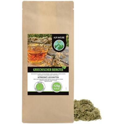 Alpi Nature Thé de Montagne Grec 125g, Herbe de Montagne Grecque Séchée, Thé de Sidérite, Tiges de Fleurs Coupées - Publicité Alpi Nature Thé de Montagne Grec 125g, Herbe de Montagne Grecque Séchée, Thé de Sidérite, Tiges de Fleurs Coupées - Publicité