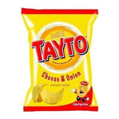 KUHN RIKON Tayto Irlandais Fromage Et Oignon Chips 6 Pack (6 X 25G Sacs) - Publicité KUHN RIKON Tayto Irlandais Fromage Et Oignon Chips 6 Pack (6 X 25G Sacs) - Publicité