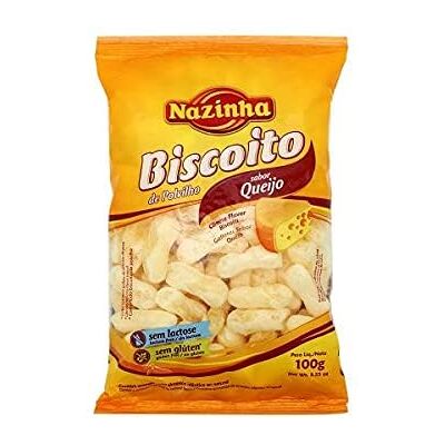 Nazinha Copeaux de manioc au goût fromage Biscoito de Polvilho Sabor Queijo 70 g - Publicité Nazinha Copeaux de manioc au goût fromage Biscoito de Polvilho Sabor Queijo 70 g - Publicité