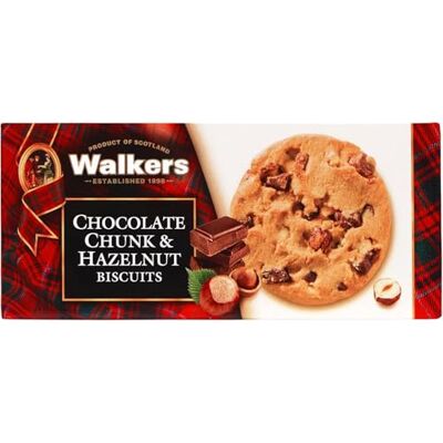 Walkers Walker Chocolate Chunk et noisette Biscuits, 1er Pack (1 x 150 g) - Publicité Walkers Walker Chocolate Chunk et noisette Biscuits, 1er Pack (1 x 150 g) - Publicité