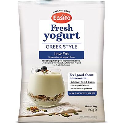 EasiYo Low Fat Greek Yaourt Mix 170g (Pack de 6) - Publicité EasiYo Low Fat Greek Yaourt Mix 170g (Pack de 6) - Publicité