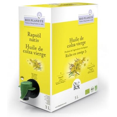 Bio Planète Huile de Colza Vierge Bio 3L - HORECA - Publicité Bio Planète Huile de Colza Vierge Bio 3L - HORECA - Publicité
