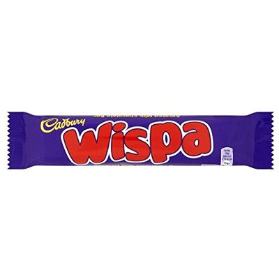 Cadbury Barre de chocolat Wispa lot de 12 barres de 39 g - Publicité Cadbury Barre de chocolat Wispa lot de 12 barres de 39 g - Publicité