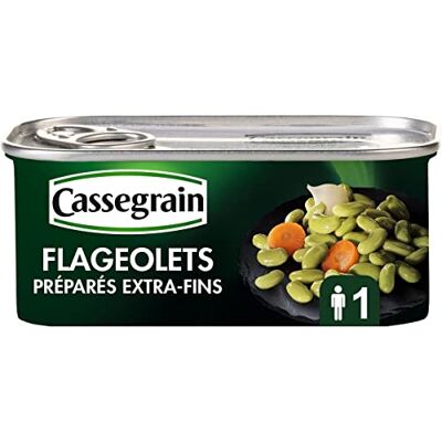 AUCHAN Lot de 3 unités *** CASSEGRAIN Flageolets préparés extra fins 130g - Publicité AUCHAN Lot de 3 unités *** CASSEGRAIN Flageolets préparés extra fins 130g - Publicité