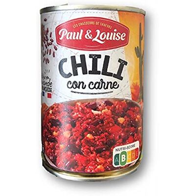 Génerique PAUL & LOUISE Paul & Louise Chili Con Carne 1/2 400G Lot De (3) livraison offerte - Publicité Génerique PAUL & LOUISE Paul & Louise Chili Con Carne 1/2 400G Lot De (3) livraison offerte - Publicité