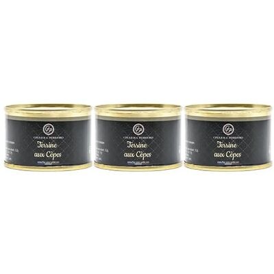Cellier du Périgord Lot de 3 Terrines aux Cèpes 65g - Publicité Cellier du Périgord Lot de 3 Terrines aux Cèpes 65g - Publicité