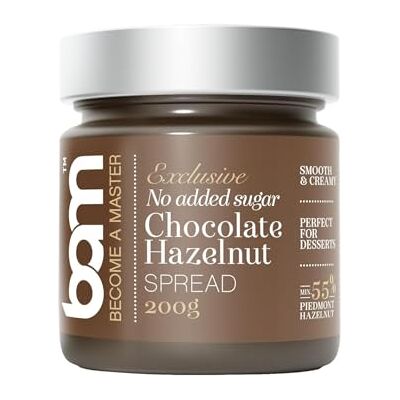 BAM Pâte à Tartiner aux Fruits à Coque de Qualité Supérieure – Parfaite pour Topping, Croissant, Dessert – 200g, Noisettes sans sucres - Publicité BAM Pâte à Tartiner aux Fruits à Coque de Qualité Supérieure – Parfaite pour Topping, Croissant, Dessert – 200g, Noisettes sans sucres - Publicité