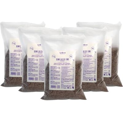 nut&me Graines de lin brun 5 kg Super aliment naturel Sans conservateur ni additif Source de protéines Riche en fibres Pack 5 x 1 kg - Publicité nut&me Graines de lin brun 5 kg Super aliment naturel Sans conservateur ni additif Source de protéines Riche en fibres Pack 5 x 1 kg - Publicité