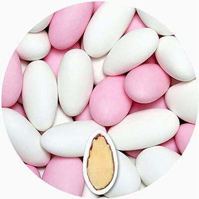 EinsSein 1kg dragées mariage amandes Gracile Mix midi blanc-rose terne dragees baptême, communion, célébrer, fête, candybar Cadeaux pour les invités mariage Bonbon aux Amande Badem sekeri - Publicité EinsSein 1kg dragées mariage amandes Gracile Mix midi blanc-rose terne dragees baptême, communion, célébrer, fête, candybar Cadeaux pour les invités mariage Bonbon aux Amande Badem sekeri - Publicité