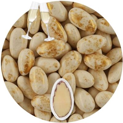 EinsSein 1kg Dragees mariage amande Premium Saveur Pétillante ivoire moucheté or dragées baptême communion amandes feter et recevoir fêter de fete couleur pas cher aux bombe tag voir mes etui - Publicité EinsSein 1kg Dragees mariage amande Premium Saveur Pétillante ivoire moucheté or dragées baptême communion amandes feter et recevoir fêter de fete couleur pas cher aux bombe tag voir mes etui - Publicité