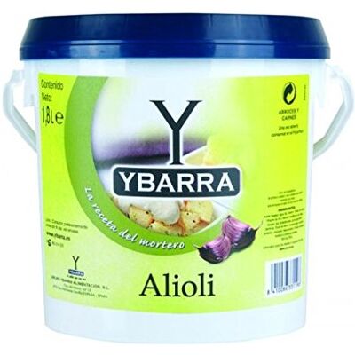 Ybarra Salsa Ali-Oli 1,8kg - Publicité Ybarra Salsa Ali-Oli 1,8kg - Publicité
