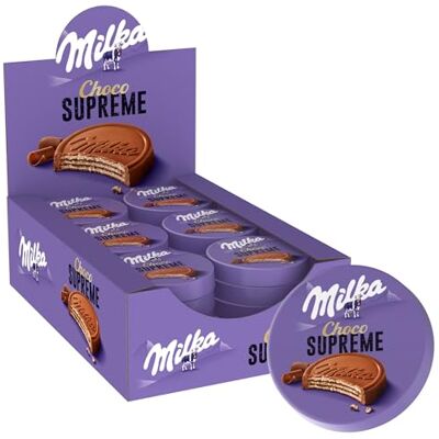 Milka Choco Suprême Gaufrettes Enrobées Chocolat au Lait 30x30g - Publicité Milka Choco Suprême Gaufrettes Enrobées Chocolat au Lait 30x30g - Publicité