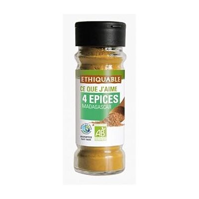 ETHIQUABLE 4 épices en poudre bio & équitable - Publicité ETHIQUABLE 4 épices en poudre bio & équitable - Publicité