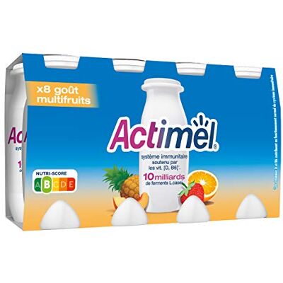 Actimel yaourt à boire multifruits 8x100g - Publicité Actimel yaourt à boire multifruits 8x100g - Publicité