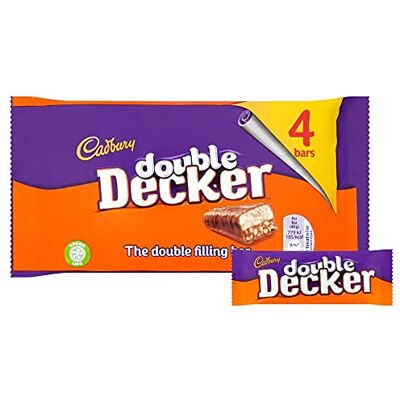 Cadbury Double Decker 160 g (8 paquets de 4, total 32) - Publicité Cadbury Double Decker 160 g (8 paquets de 4, total 32) - Publicité