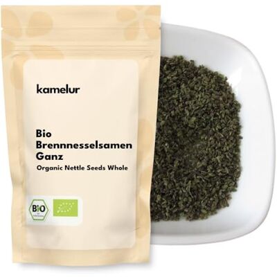 Kamelur Graines d'ortie bio 500 g Graines d'ortie bio Tisane Graines d'ortie - Publicité Kamelur Graines d'ortie bio 500 g Graines d'ortie bio Tisane Graines d'ortie - Publicité