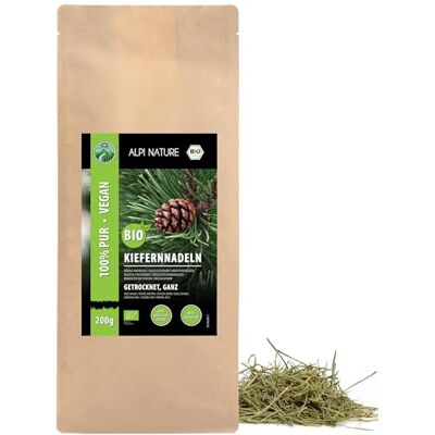 Alpi Nature Infusion Aiguilles de Pin BIO 200g, Thé aux Aiguilles de Pin Entières Séchées, Thé en Vrac - Publicité Alpi Nature Infusion Aiguilles de Pin BIO 200g, Thé aux Aiguilles de Pin Entières Séchées, Thé en Vrac - Publicité
