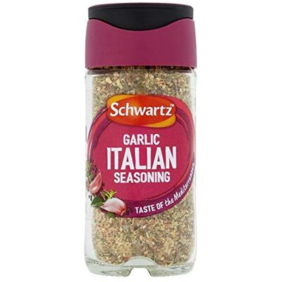 Schwartz Perfect Shake Garlic Italiian Seasoning Jar 43g - Publicité Schwartz Perfect Shake Garlic Italiian Seasoning Jar 43g - Publicité