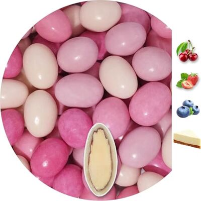 EinsSein 1kg Dragees amandes au chocolat Mélange de saveurs Mix rose brillant ca. 160 pièce Dragées Mariage Baptême Communion Célébrer Fête Candybar cadeaux d’invités Badem sekeri - Publicité EinsSein 1kg Dragees amandes au chocolat Mélange de saveurs Mix rose brillant ca. 160 pièce Dragées Mariage Baptême Communion Célébrer Fête Candybar cadeaux d’invités Badem sekeri - Publicité