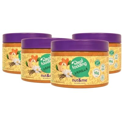 nut&me Crème Vanille et Cannelle Realfooding 1 kg Saveur vanille Riche en fibres Source de fer Source de potassium Faible teneur en sel Vegan Sans gluten Pack 4 x 250g - Publicité nut&me Crème Vanille et Cannelle Realfooding 1 kg Saveur vanille Riche en fibres Source de fer Source de potassium Faible teneur en sel Vegan Sans gluten Pack 4 x 250g - Publicité