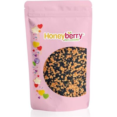 Honeyberry Vermicelles Pâtisserie Naturels et Comestibles 200g – Vermicelles de Sucres Décoratifs Colorés, Idéaux Pour Décorer Gâteaux, Biscuits et Desserts – Produit dans l’UE (Confettis d'Halloween) - Publicité Honeyberry Vermicelles Pâtisserie Naturels et Comestibles 200g – Vermicelles de Sucres Décoratifs Colorés, Idéaux Pour Décorer Gâteaux, Biscuits et Desserts – Produit dans l’UE (Confettis d'Halloween) - Publicité