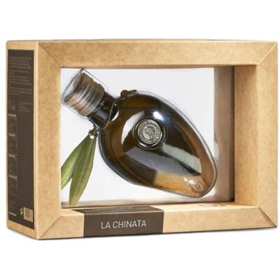 La Chinata Verre olive « Association espagnole contre le cancer » emblématique bouteille en forme d'olive d'EVOO Camomille Cacereña - Publicité La Chinata Verre olive « Association espagnole contre le cancer » emblématique bouteille en forme d'olive d'EVOO Camomille Cacereña - Publicité