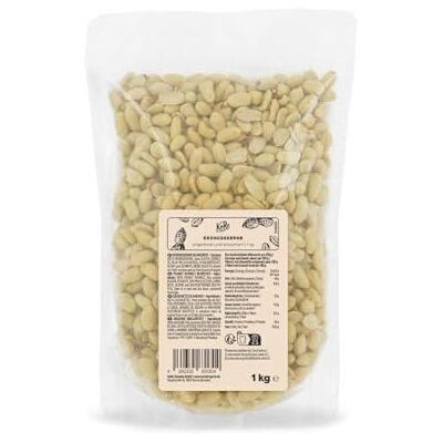 KoRo Cacahuètes blanchies et crues sans sel 1 kg Decortiquees, naturelles et sans additifs - Publicité KoRo Cacahuètes blanchies et crues sans sel 1 kg Decortiquees, naturelles et sans additifs - Publicité