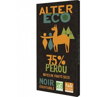 géneric Alter Eco Chocolat Noir 75% 100G (Lot de 4) - Publicité géneric Alter Eco Chocolat Noir 75% 100G (Lot de 4) - Publicité