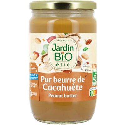 Jardin BiO étic Pur beurre de cacahuète bio 670g 100% de cacahuètes - Publicité Jardin BiO étic Pur beurre de cacahuète bio 670g 100% de cacahuètes - Publicité