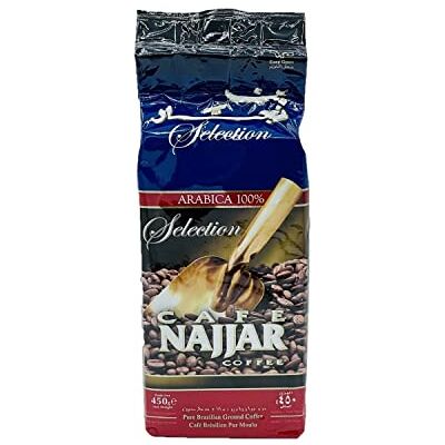 Najjar Café Arabica Brésilien moulu Sachet 450g - Publicité Najjar Café Arabica Brésilien moulu Sachet 450g - Publicité