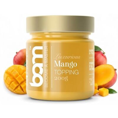 BAM Confiture de Fruits 70% de Fruits 200g Pour Gâteaux, Yaourts et Desserts Mangue - Publicité BAM Confiture de Fruits 70% de Fruits 200g Pour Gâteaux, Yaourts et Desserts Mangue - Publicité