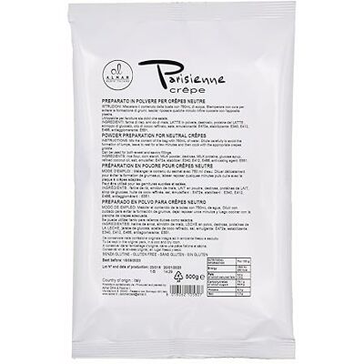ALMAR GUSTO ITALIANO Almar Powder Mix For Crepes Without Eggs, Gluten-free, Palm oil-free, For Professional and Domestic Use, 100% Made in Italy 500 gr - Publicité ALMAR GUSTO ITALIANO Almar Powder Mix For Crepes Without Eggs, Gluten-free, Palm oil-free, For Professional and Domestic Use, 100% Made in Italy 500 gr - Publicité