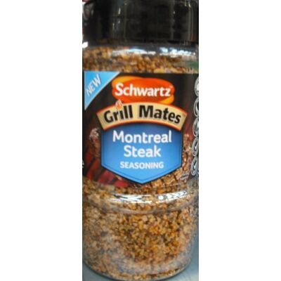 Schwartz Grill Mates bifteck de Montréal Assaisonnement 370gm - Publicité Schwartz Grill Mates bifteck de Montréal Assaisonnement 370gm - Publicité