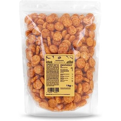 KoRo Crackers de riz au chili 1 kg Un en-cas délicieusement épicé pour l'entre-deux - Publicité KoRo Crackers de riz au chili 1 kg Un en-cas délicieusement épicé pour l'entre-deux - Publicité