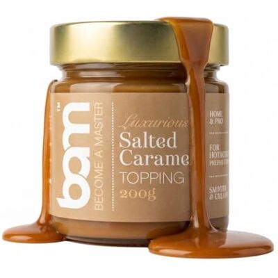 BAM Topping pour Gâteaux – Sauce Dessert à la Texture Crémeuse – Idéal pour Glaces, Crêpes, Pancakes, Fruits et Gâteaux, Caramel salé - Publicité BAM Topping pour Gâteaux – Sauce Dessert à la Texture Crémeuse – Idéal pour Glaces, Crêpes, Pancakes, Fruits et Gâteaux, Caramel salé - Publicité