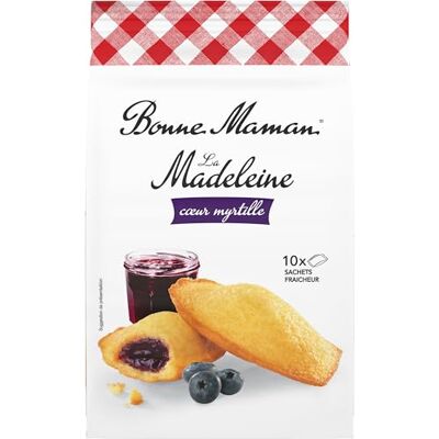 Bonne Maman Madeleines au Bon Cœur de Myrtille, 300g (L'emballage peut varier) - Publicité Bonne Maman Madeleines au Bon Cœur de Myrtille, 300g (L'emballage peut varier) - Publicité