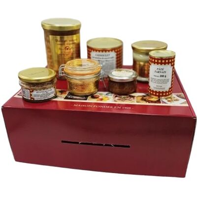 JEMANGE FRANCAIS.com EPICERIE QUALITATIVE laculturedugoût Panier gourmand gastronomique Valisette remplie de produits du terroir du Sud-Ouest de la France 7 produits dont 1 foie gras de canard entier IGP Sud-Ouest - Publicité JEMANGE FRANCAIS.com EPICERIE QUALITATIVE laculturedugoût Panier gourmand gastronomique Valisette remplie de produits du terroir du Sud-Ouest de la France 7 produits dont 1 foie gras de canard entier IGP Sud-Ouest - Publicité