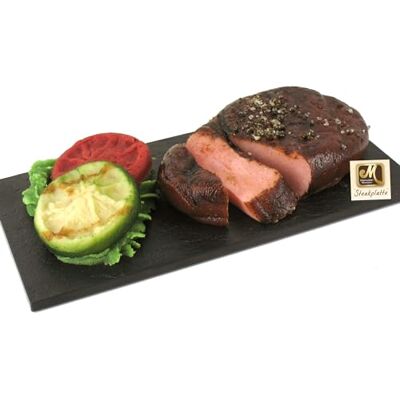 ODENWÄLDER Marzipan KONDITOREI GmbH Plateau de steak en massepain Odenwald 150 g - Publicité ODENWÄLDER Marzipan KONDITOREI GmbH Plateau de steak en massepain Odenwald 150 g - Publicité