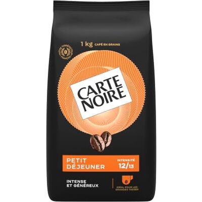 Carte Noire Café Grain Petit Déjeuner Intensité 12 Paquet de 1 kg Arabica & Robusta Intense & Généreux Torréfaction Ambrée Idéal Café Long & XXL - Publicité Carte Noire Café Grain Petit Déjeuner Intensité 12 Paquet de 1 kg Arabica & Robusta Intense & Généreux Torréfaction Ambrée Idéal Café Long & XXL - Publicité