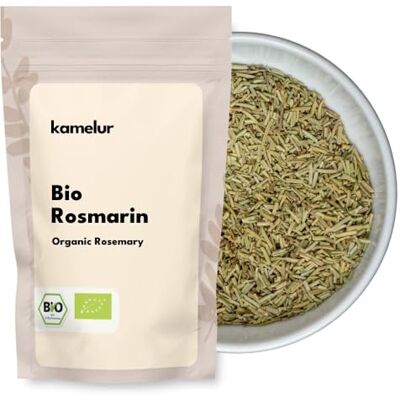 Kamelur 500g de Romarin bio séché – Des brins de romarin coupés permettent de préparer une délicieuse tisane au romarin - Publicité Kamelur 500g de Romarin bio séché – Des brins de romarin coupés permettent de préparer une délicieuse tisane au romarin - Publicité
