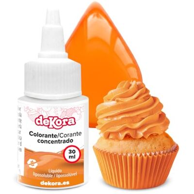 dekora – Super Colors Colorant Alimentaire Liposoluble Concentré Orange Spécial Chocolat et Préparations Grasses Dosage Précis 30 ml - Publicité dekora – Super Colors Colorant Alimentaire Liposoluble Concentré Orange Spécial Chocolat et Préparations Grasses Dosage Précis 30 ml - Publicité